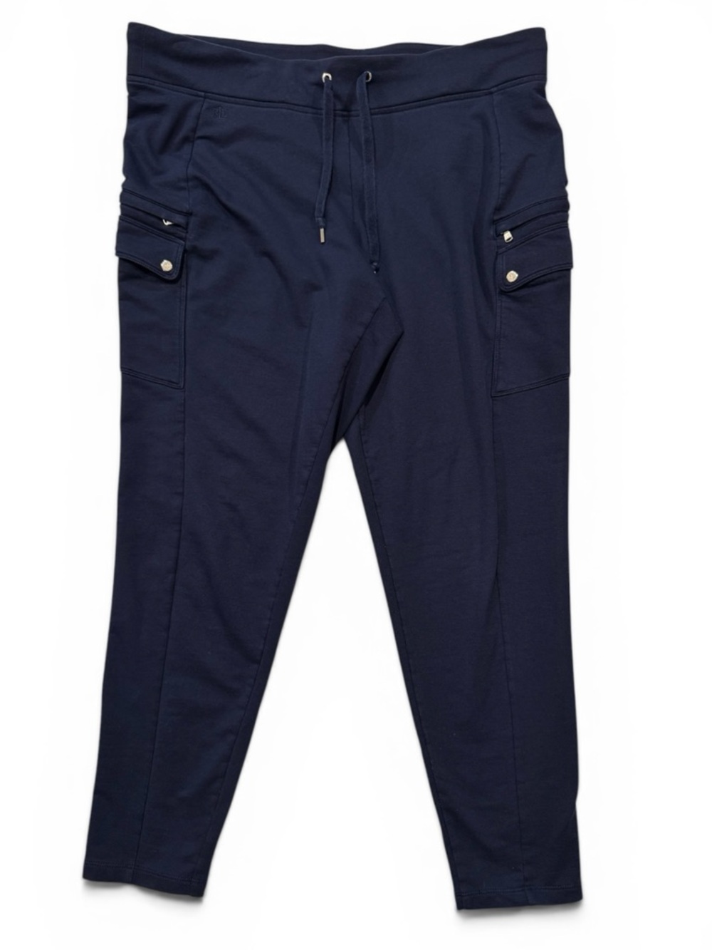 Women’s Ralph Lauren Navy Cargo Jogger Pants - Classic Comfort